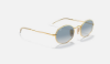 Ray-Ban RB3547N Oval 001/3F Altin Rengi Güneş Gözlüğü