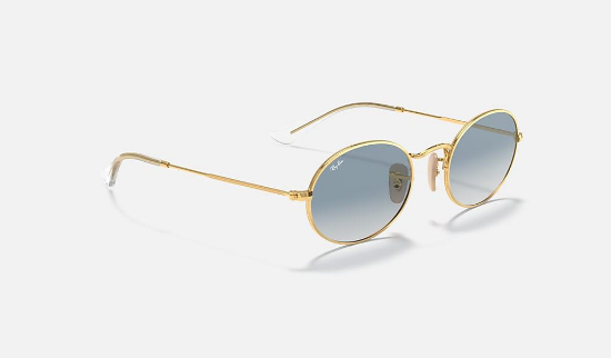 Ray-Ban RB3547N Oval 001/3F Altin Rengi Güneş Gözlüğü