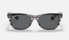 Ray-Ban RB2132 New Wayfarer 6430B1 Çizgili Gri Güneş Gözlüğü