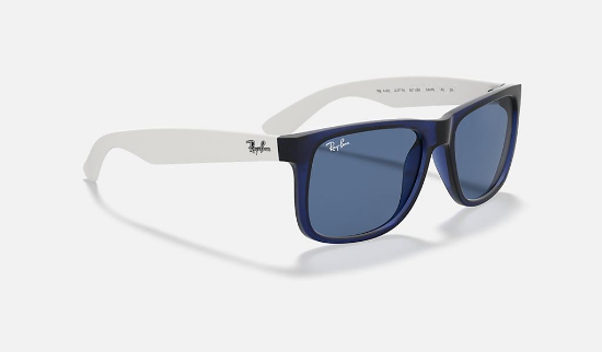 Ray-Ban RB4165 Justin 651180 Şeffaf Mavi Güneş Gözlüğü