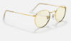Ray-Ban RB3447 Round Metal 9196BL Altin Rengi Güneş Gözlüğü