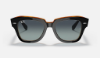 Ray-Ban RB2186 State Street 132241 Kahverengi Üzeri Siyah Güneş Gözlüğü