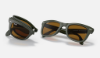 Ray-Ban RB4105 Folding Wayfarer 657533 Askeri Yeşil Güneş Gözlüğü