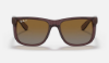 Ray-Ban RB4165 Justin 6597T5 Şeffaf Koyu Kahverengi Güneş Gözlüğü