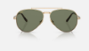 Ray-Ban RB8225 Aviator Titanium 313852 Altin Rengi Güneş Gözlüğü