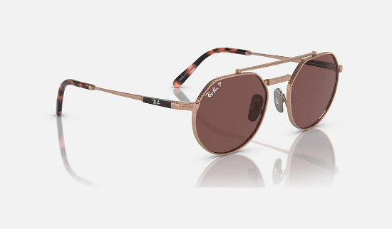 Ray-Ban RB8265 Jack II Titanium 3140AF Roze Altin Güneş Gözlüğü