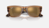 Ray-Ban RB0840S Mega Wayfarer 663693 Şeffaf Kahverengi Güneş Gözlüğü