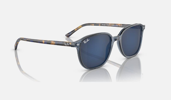 Ray-Ban RB2193 Leonard 6638O4 Şeffaf Koyu Mavi Güneş Gözlüğü