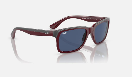 Ray-Ban RB4393M  F67980 Gri Üzeri Koyu Kirmizi Güneş Gözlüğü