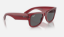 Ray-Ban RB0840S Mega Wayfarer 6679B1 Şeffaf Kirmizi Güneş Gözlüğü