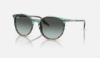 Ray-Ban RB2204  1394GK Çizgili Mavi Ve Yeşil Güneş Gözlüğü