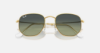 Ray-Ban Evolution RB3548 Hexagonal 001/BH Altin Güneş Gözlüğü Fotoğrafı