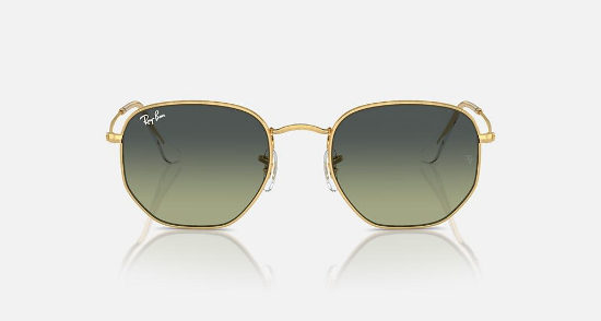 Ray-Ban Evolution RB3548 Hexagonal 001/BH Altin Güneş Gözlüğü Fotoğrafı