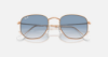 Ray-Ban Evolution RB3548 Hexagonal 92023F Rose Altin Güneş Gözlüğü Fotoğrafı
