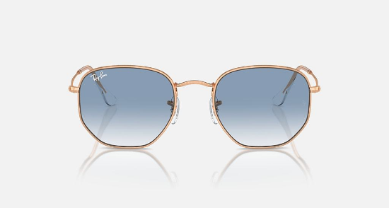Ray-Ban Evolution RB3548 Hexagonal 92023F Rose Altin Güneş Gözlüğü Fotoğrafı