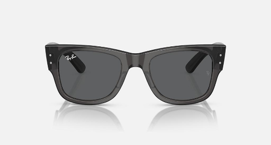 Ray-Ban Evolution RB0840S Mega Wayfarer 1406B1 Şeffaf Siyah Güneş Gözlüğü Fotoğrafı