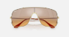 Ray-Ban Ferrari RB3697M  F105Y1 Arista Altin Güneş Gözlüğü Fotoğrafı