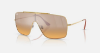 Ray-Ban Ferrari RB3697M  F105Y1 Arista Altin Güneş Gözlüğü Fotoğrafı