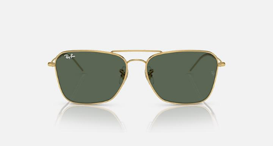 Ray-Ban Evolution RBR0102S Caravan Reverse 001/VR Arista Altin Güneş Gözlüğü Fotoğrafı