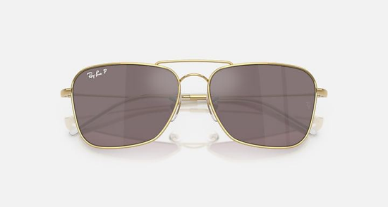 Ray-Ban Evolution RBR0102S Caravan Reverse 001/LB Arista Altin Güneş Gözlüğü Fotoğrafı