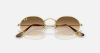 Ray-Ban Evolution RB3547 Oval 001/51 Arista Altin Güneş Gözlüğü Fotoğrafı