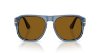Persol Icona Officina PO3310S Jean 121833 Şeffaf Koyu Mavi Güneş Gözlüğü Fotoğrafı
