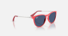 Ray-Ban Junior Kids Core RJ9060S Junior Erika 718180 Kauçuk Mercan Güneş Gözlüğü Fotoğrafı